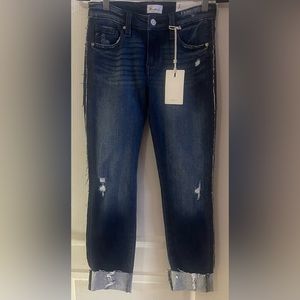 New KanCan Cuffed Distressed Jeans Women’s Size 1/24 NWT